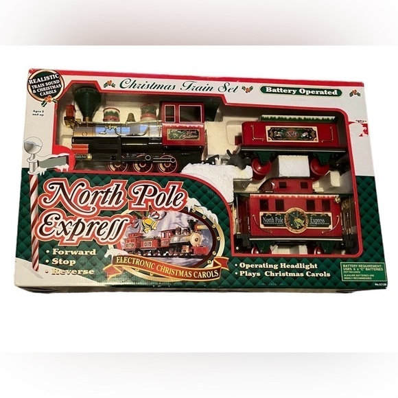 Eztec North Pole Express 1998 Battery Operated Train Set - Picture 1 of 8